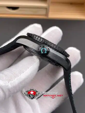 Omega Seamaster Worldtimer 215.92.46.22.01.006 Super Clone Watch – Turquoise Dial Titanium 11 Replica (6)