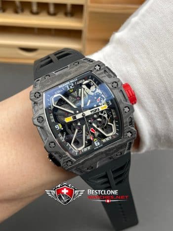 Richard Mille RM 35 03 Rafael Nadal Super Clone Watch – NTPT Carbon 11 Replica Automatic Sports Watch (9)