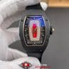 Richard Mille RM07 01 Cerámica Negro Super Clon Reloj - Diamond Red Lips Dial CRMA2 11 Ladies Replica (1)