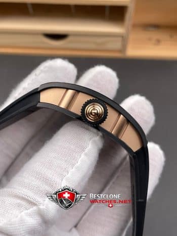 Richard Mille RM07 01 Black Ceramic Super Clone Watch – Diamond Red Lips Dial CRMA2 11 Ladies Replica (6)