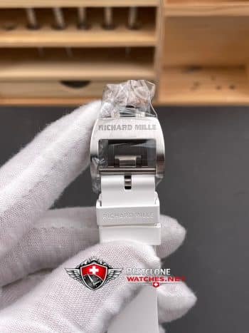 Richard Mille RM07 01 White Ceramic Super Clone Watch – Diamond Dial Green Lips 11 Ladies Replica (7)