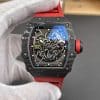 Richard Mille RM35 02 RAFA Super Clon Reloj - NTPT Carbono Anillo Rojo 11 Replica RMAL1 Esqueleto Automático (1)