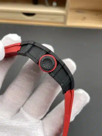 Richard Mille RM35 02 RAFA Super Clone Watch – NTPT Carbon Red Ring 11 Replica RMAL1 Skeleton Automatic (4)