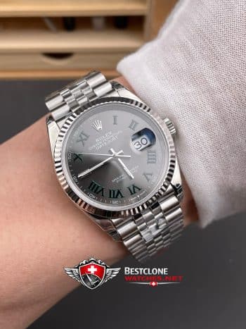 Rolex Datejust 36mm Ref M126234 0045 Wimbledon Super Clone Watch (9)