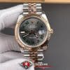 Rolex Datejust 41 Wimbledon Dial Rose Gold Two Tone Super Clone Watch 126331 Jubilee (1)