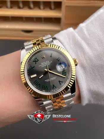 Rolex Datejust 41mm Ref 126333 0020 Wimbledon Super Clone Watch (9)