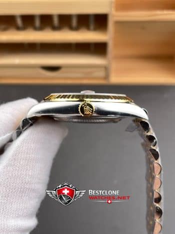 Rolex Datejust 41mm Ref m126333 Black Dial Two Tone Super Clone Watch (4)