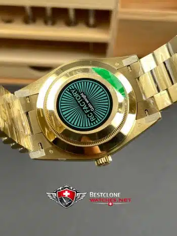 Rolex Day Date 40 Yellow Gold Black Dial Ref 228238 0004 Super Clone Watch (5)