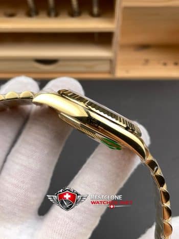 Rolex Day Date 40 Yellow Gold Black Dial Ref 228238 0004 Super Clone Watch (6)