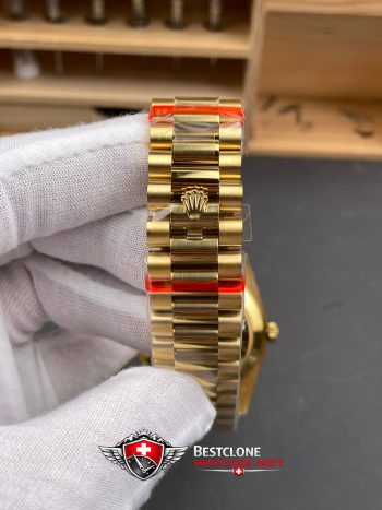 Rolex Day Date Super Clone Swiss Replica Watch Ref M228348RBR 0039 Black Sugar Dial 3255 Swiss Movement (1)