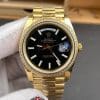 Rolex Day Date Super Clone Swiss Replica Watch Ref M228348RBR 0039 Black Sugar Dial 3255 Swiss Movement (5)