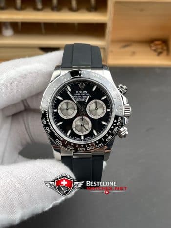 Reloj Rolex Daytona Esfera Negra Oysterflex 40mm Super Clone Ref M126519LN 0002 (1)
