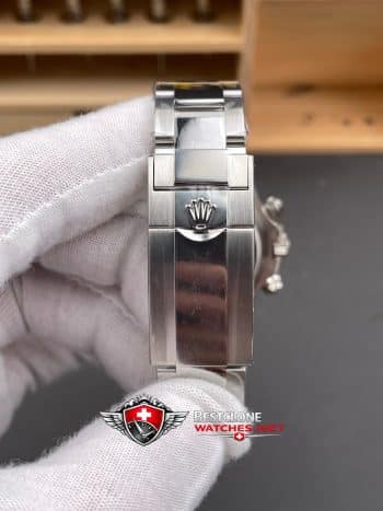 Rolex Daytona Black Dial Silver Bezel 40mm Ref M126500LN 0002 Super Clone Watch (8)