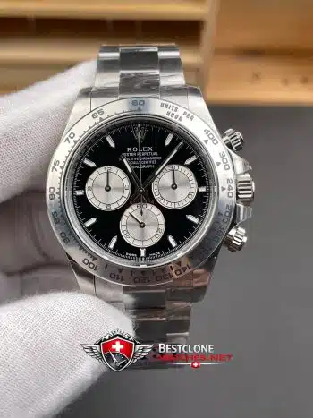 Rolex Daytona Black Dial Silver Subdials 40mm Ref M126509 0001 Super Clone Watch (3)