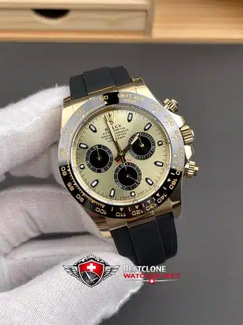 Rolex Daytona Champagne Dial Oysterflex 40mm Ref M116518LN 0048 Super Clone Watch (2)