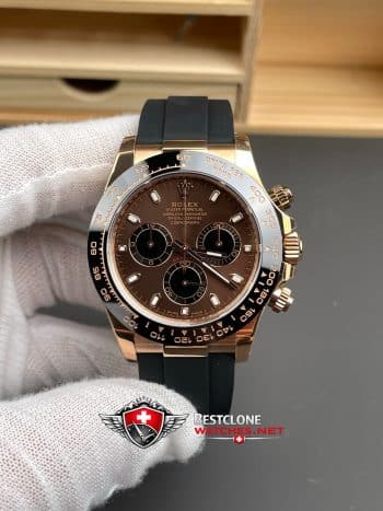 Reloj Rolex Daytona Esfera Chocolate Oysterflex 40mm Ref M126515LN 0010 Super Clone (1)