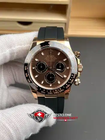 Reloj Rolex Daytona Esfera Chocolate Oysterflex 40mm Ref M126515LN 0010 Super Clone (1)