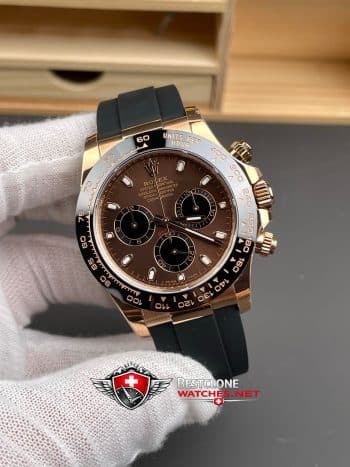 Rolex Daytona Chocolate Dial Oysterflex 40mm Ref M126515LN 0010 Super Clone Watch (2)