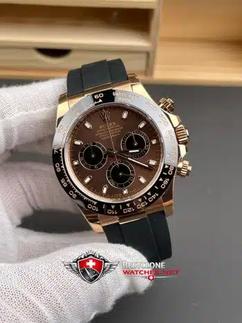 Rolex Daytona Chocolate Dial Oysterflex 40mm Ref M126515LN 0010 Super Clone Watch (2)