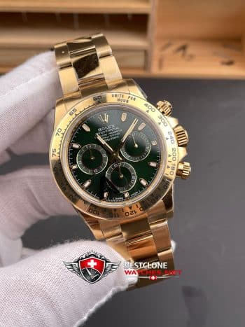 Rolex Daytona Green Dial 40mm Ref M116508 0013 Super Clone Watch (2)