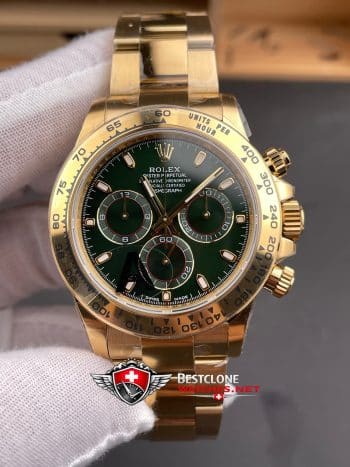 Rolex Daytona Green Dial 40mm Ref M116508 0013 Super Clone Watch (3)