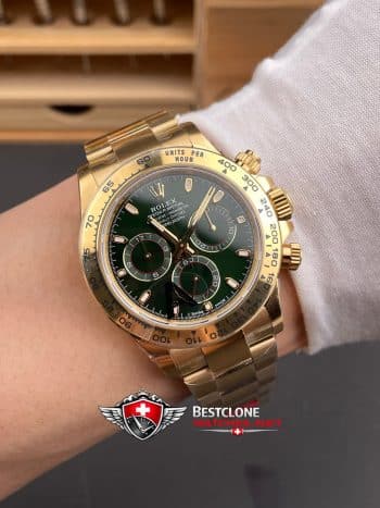 Reloj Rolex Daytona Esfera Verde 40mm Ref M116508 0013 Super Clone (9)