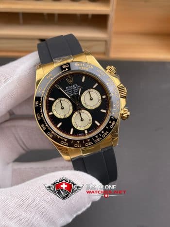 Rolex Daytona “Monster” Black Dial Oysterflex 40mm Ref M126518LN 0004 Super Clone Watch (9)