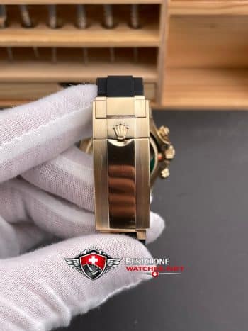 Rolex Daytona Tiffany Blue Dial Everose Gold Rubber Strap 40mm Ref M126518LN 0014 Super Clone Watch (8)