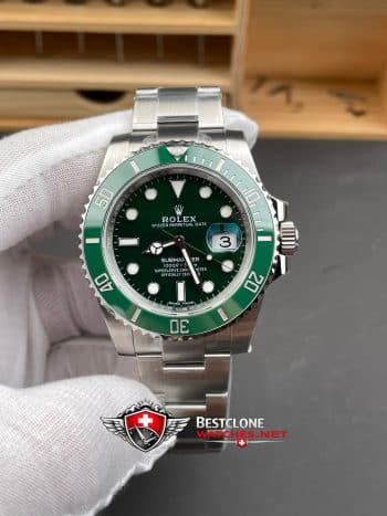 Rolex Submariner 116610LV Verde Hulk Super Clone Watch - Ultimate acero inoxidable de buceo Replica (1)