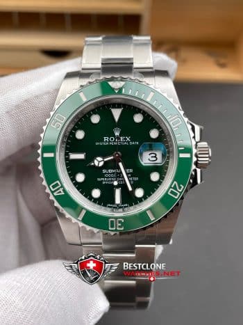 Rolex Submariner 116610LV Green Hulk Super Clone Watch – Ultimate Stainless Steel Dive Replica (3)