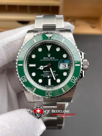 Rolex Submariner 116610LV Green Hulk Super Clone Watch – Ultimate Stainless Steel Dive Replica (3)