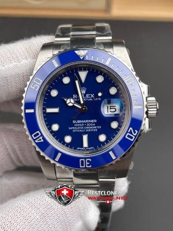 Rolex Submariner 116619LB Blue Dial Super Clone Watch – Luxury Blue Ceramic Bezel Replica (3)