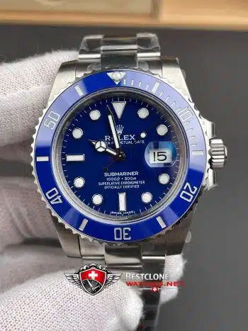 Rolex Submariner 116619LB Blue Dial Super Clone Watch – Luxury Blue Ceramic Bezel Replica (3)